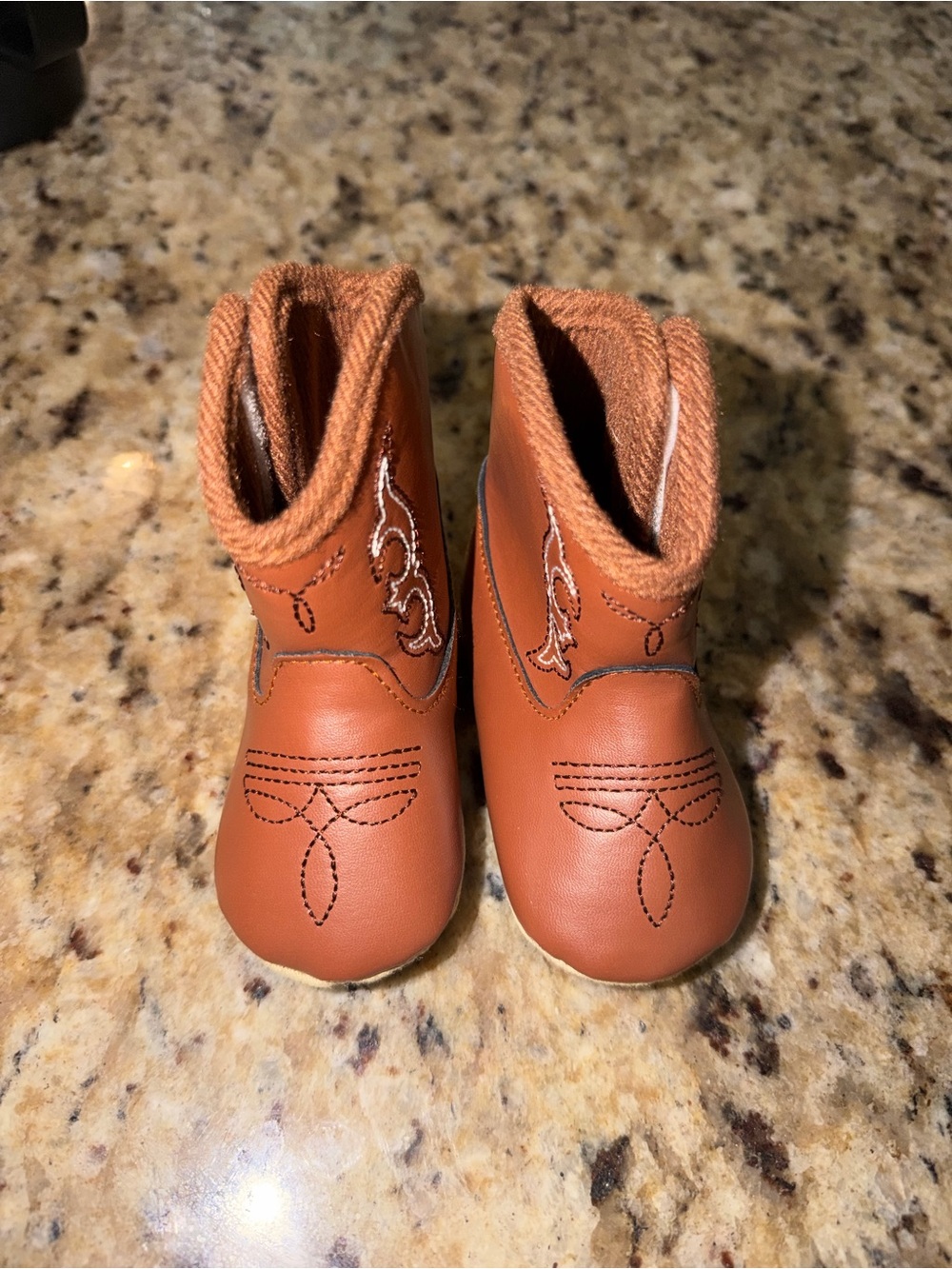 Kids Brown Western Booties - Cozy Toddler Boot